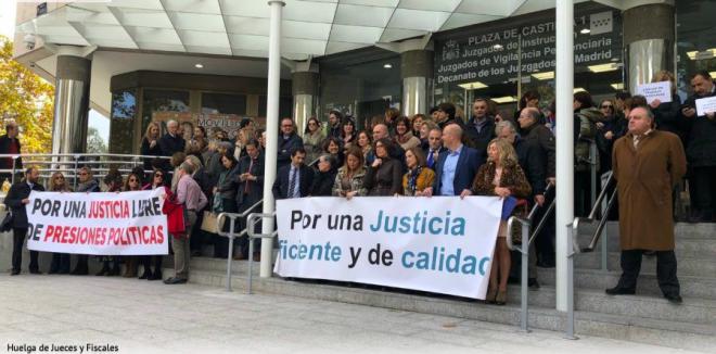 Enfrentamiento de jueces y fiscales con Justicia por el impago de la huelga
