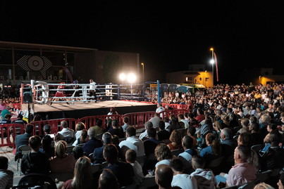 Patricia Martín y Zeus de Armas, vencedores de la XXVI Velada de Boxeo de Guía de Isora