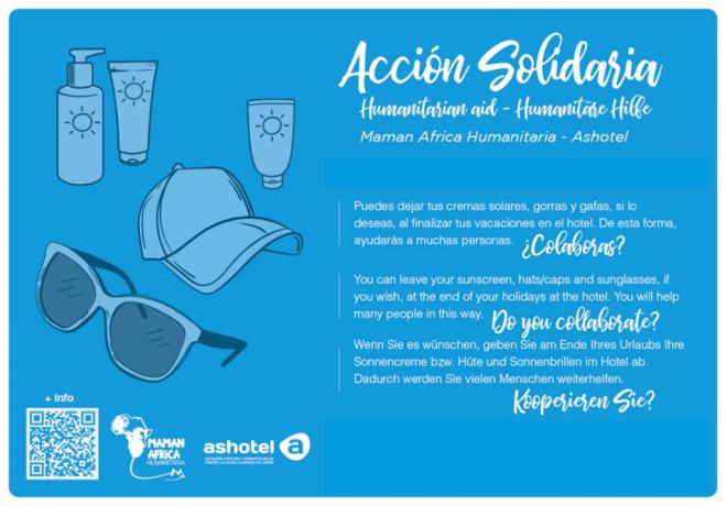 Ashotel colabora con la ONGD ‘Mamanafrica Humanitaria’ en la recogida de productos de protección solar para albinos de Senegal