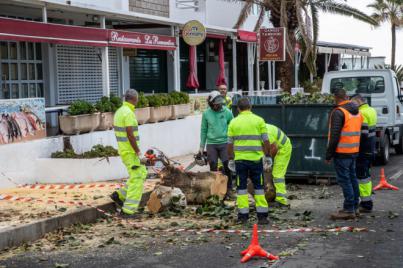 Adeje mantiene el operativo activo ante la borrasca Therese y registra incidencias leves durante la noche