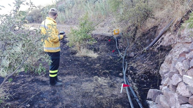 Controlado un incendio originado durante la madrugada en La Culata
