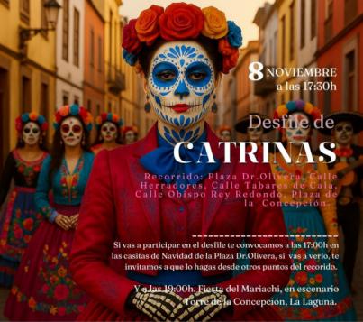 El desfile de catrinas pone el colofón a la iniciativa Patrimonio Cruzados