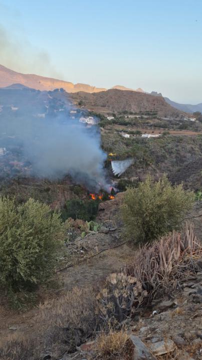 Controlados los dos conatos de incendio forestal en Gran canaria