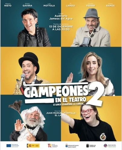 "Jameos del Agua presenta 'Campeones en el teatro 2' bajo la dirección de El Langui"