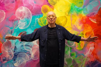 Dokoupil trae a La Laguna sus obras realizadas con pompas de jabón