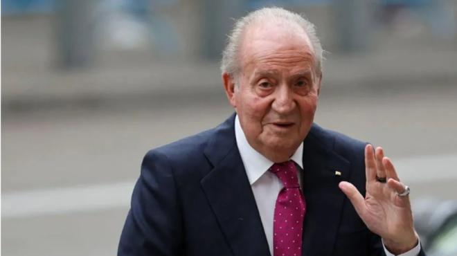 Juan Carlos I acude a un almuerzo privado en El Pardo con la Familia Real