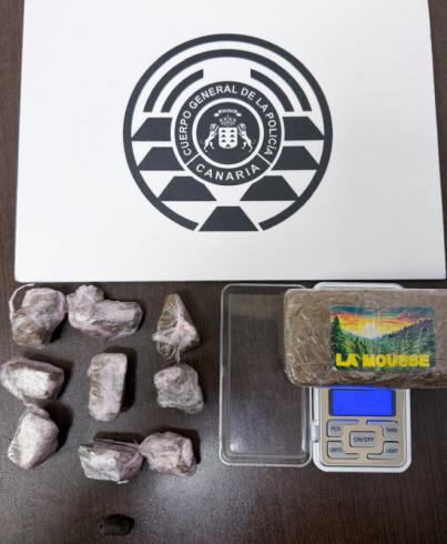 La Policía Autonómica detiene a un varón en el sur de Tenerife con 183 gramos de hachís