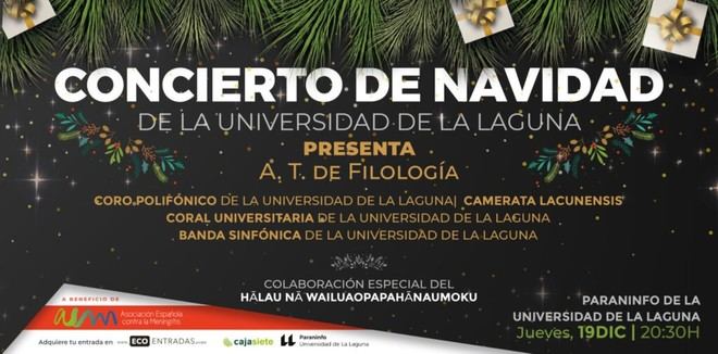 Concierto navideño de la ULL apoyará a la Asociación contra la Meningitis
