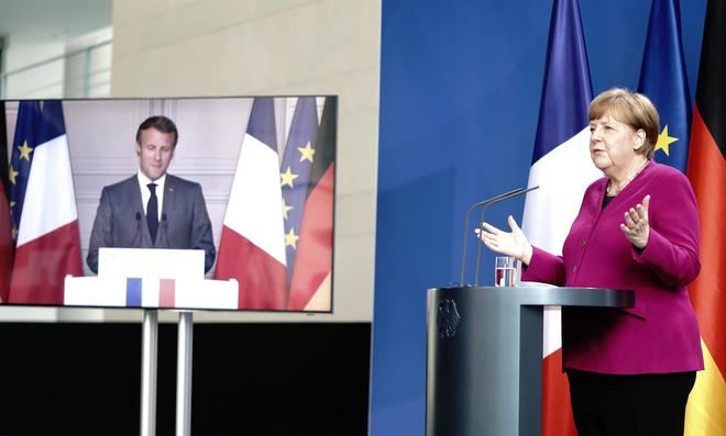 Merkel y Macron proponen a la UE un fondo de 500.000 millones para los países más afectados por el Covid-19