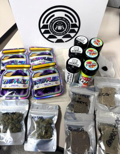 Detienen a dos personas en Tenerife e interviene más de 260 gramos de droga