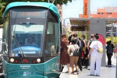 El Tranvía refuerza sus servicios los fines de semana de Navidad