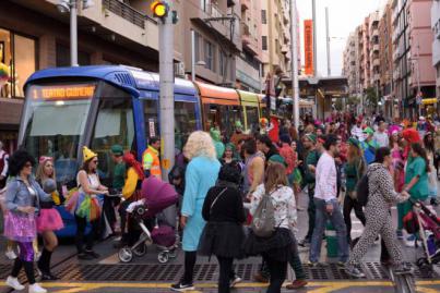 El Tranvía registró 458.129 pasajeros durante el Carnaval de Santa Cruz