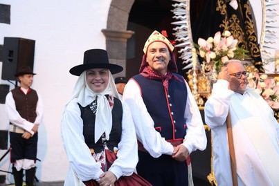 Gran afluencia de peregrinos en la romería a la Virgen de Los Dolores en Lanzarote