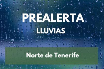 El Gobierno de Canarias declara la prealerta por lluvias en el norte de Tenerife
