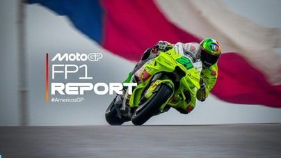 Morbidelli brilla en lluvia mientras Márquez cae por primera vez