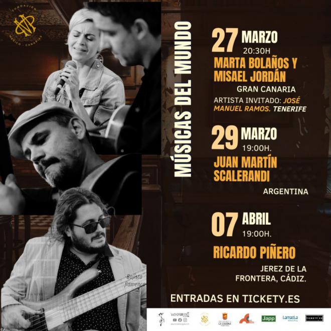 Ciclo Músicas del mundo inicia el 27 de marzo
