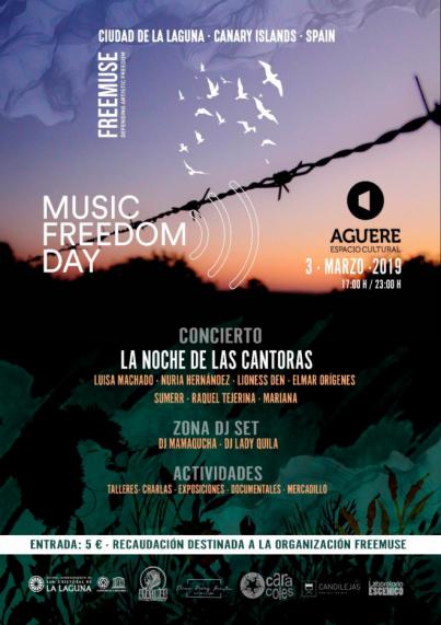 El ‘Music Freedom Day’ este domingo en el Aguere Espacio Cultural
