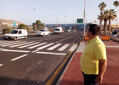 Nauzet Fariña exigirá un túnel entre el puerto de Los Cristianos y la TF-1