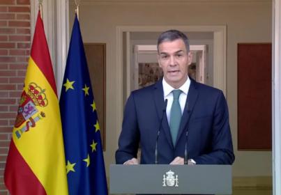 Sánchez anuncia nueve medidas para frenar el genocidio en Gaza