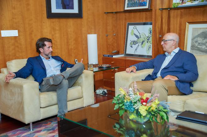 Carlos Alonso recibe al nuevo presidente de la Autoridad Portuaria de Santa Cruz de Tenerife