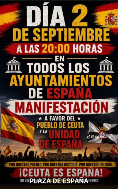 Santa Cruz se suma a la concentración en apoyo a Ceuta y sus ciudadanos