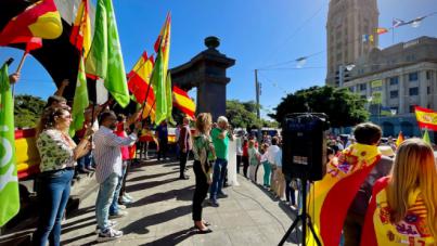 VOX Santa Cruz de Tenerife se concentra frente al Cabildo Insular y exige la convocatoria de elecciones generales