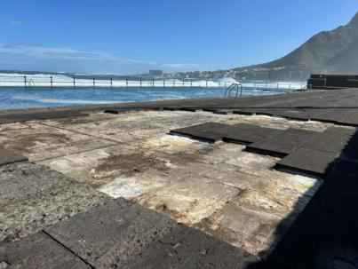 La Laguna registra importantes desperfectos en sus piscinas naturales por la borrasca