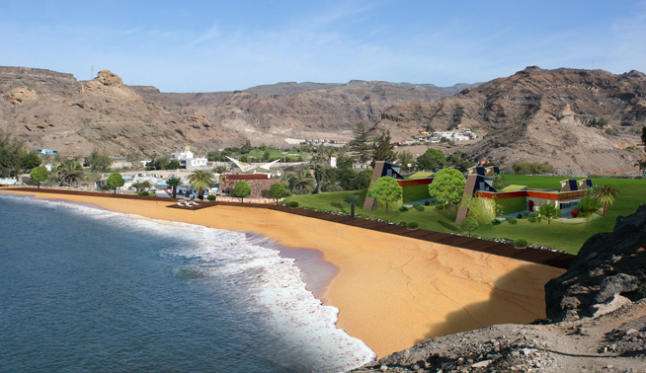 La playa de Anfi Tauro cuenta con arena suficiente y está lista para su apertura