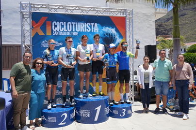Samir Riseg y Jenny Schulz, ganadores de la Marcha Cicloturista de Santiago del Teide