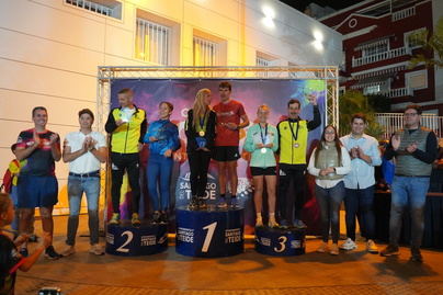 César Hernández y Brenda Morín ganadores de la Carrera Nocturna