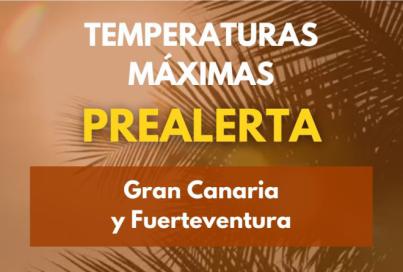 Declaran la prealerta por temperaturas máximas en Gran Canaria y Fuerteventura