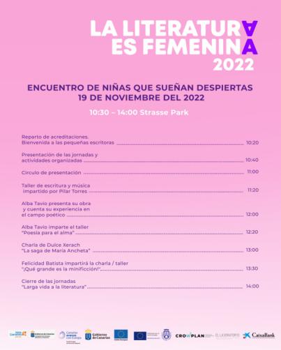 La Literatura es Femenina organiza una jornada especial para las niñas que quieren ser escritoras