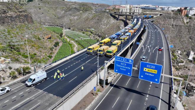 Finalizan las obras de refuerzo en el viaducto del Guiniguada