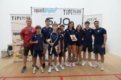 Triple medalla en el Spanish Junior Open 2025 de Squash