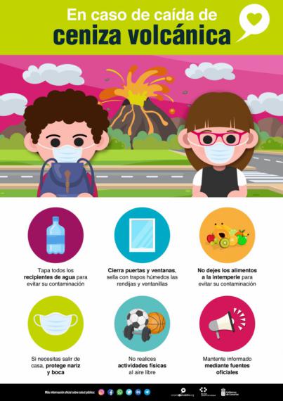 Sanidad pide a la población evitar las actividades lúdicas y deportivas al aire libre durante las emanaciones volcánicas