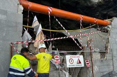 Repuesto el tramo de la red de saneamiento dañado en Tabaiba Baja