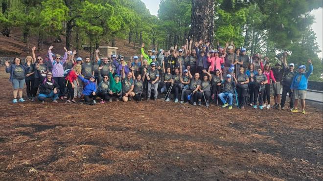 El Encuentro Insular de Senderismo reunió a 400 senderistas de diez clubes de La Palma