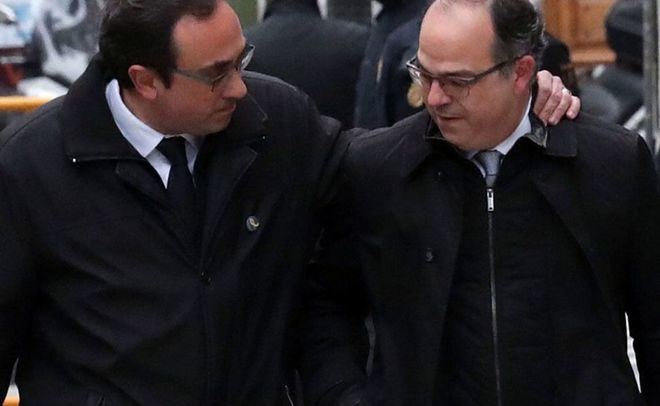 Prisión incondicional para Turull, Rull, Romeva, Forcadell y Bassa
