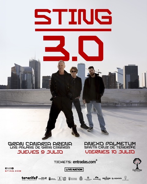 STING, icónico músico británico, regresa a las Islas Canarias