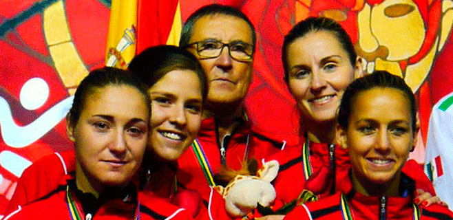 Los pelotaris del RCNT, subcampeones del Mundo