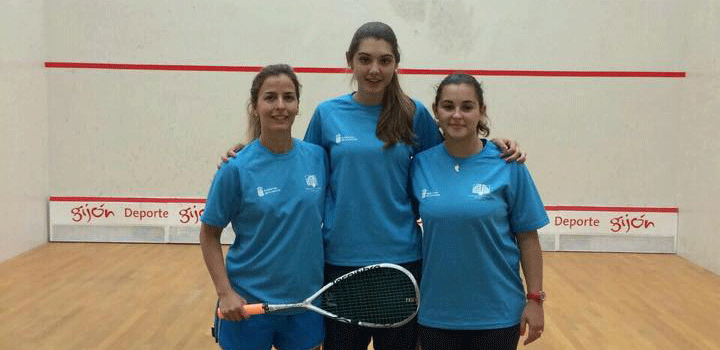 Medalla de oro para la selección canaria de squash