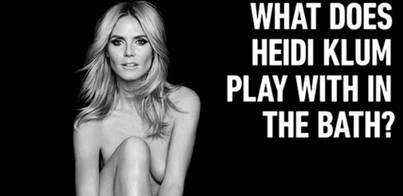 Sharper Image desnuda a Heidi Klum