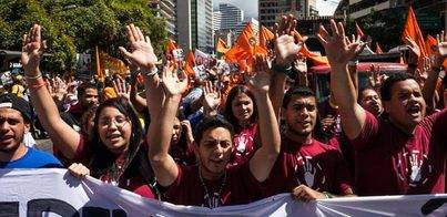 La oposición de Venezuela sale a la calle en una Marcha de las Ollas Vacías 