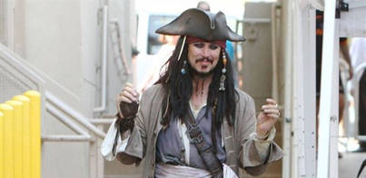 Johnny Depp paraliza la grabación de Piratas del Caribe