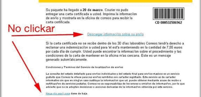 La nueva estafa en Internet llega con un mail de Correos
