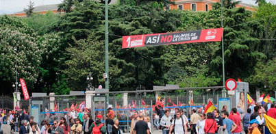 La manifestación del 1 de Mayo pide el fin de las políticas de recortes