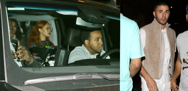 Nueva cita de Rihanna y Benzema