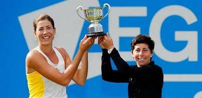 Suárez y Muguruza, campeonas en Birmingham