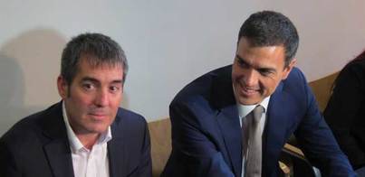 Clavijo y Sánchez garantizan un pacto CC-PSOE "cerrado" para cuatro años
