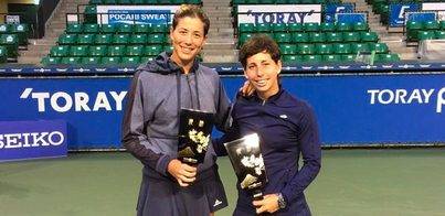 Suárez y Muguruza , campeonas de dobles en Tokio